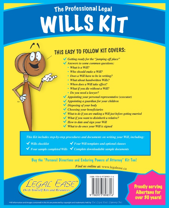 Wills Kits The Legal Ease™